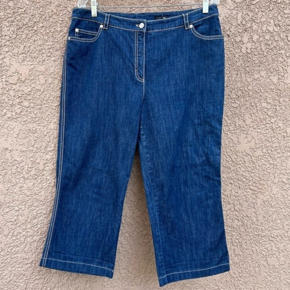 Escada Jeans Size 36 Women’s Crop Capri Denim Casual Chic‎ Luxury Designer